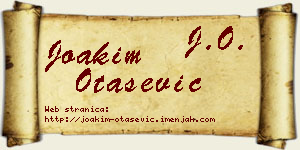 Joakim Otašević vizit kartica